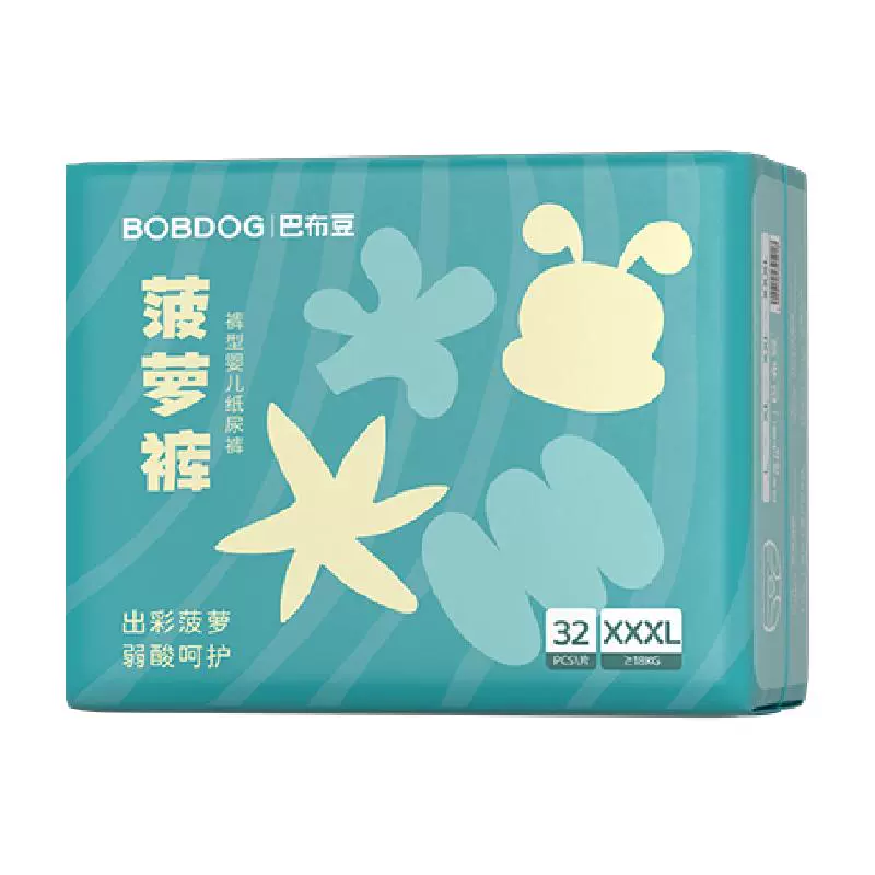 BoBDoG 巴布豆 新菠萝纸尿裤拉拉裤透气婴儿尿不湿 ￥114.55