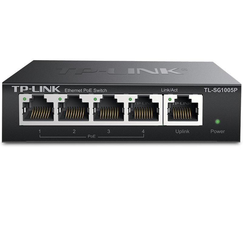 双11狂欢、plus会员、80﹪概率券：TP-LINK 5口千兆PoE交换机 4口PoE非网管交换机