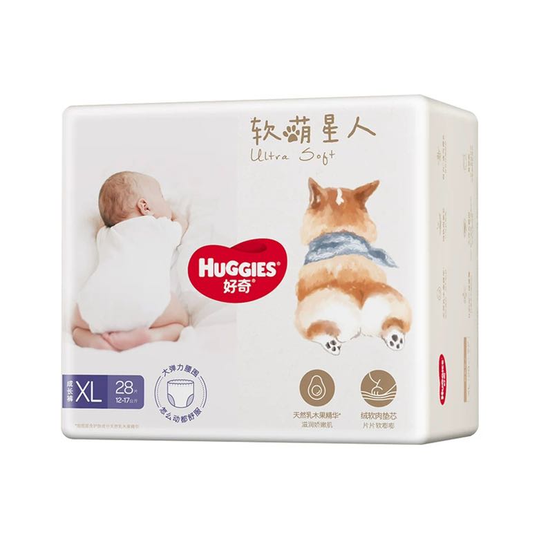 88VIP：HUGGIES 好奇 软萌星人 宝宝拉拉裤 XL28片 38.45元（需用券，需凑单，返17