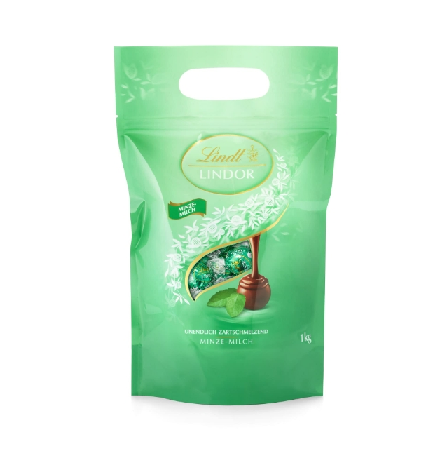 【含税直邮】Lindt 瑞士莲 LINDOR 薄荷奶巧克力球 独立包装的巧克力球 带有入