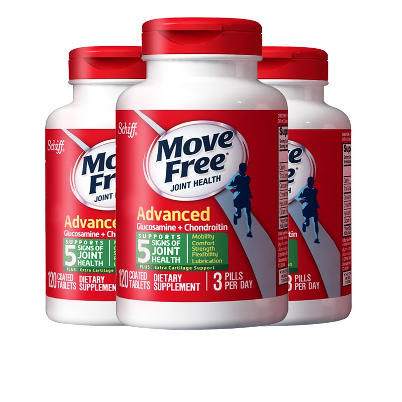 Move Free 益节 氨糖软骨素钙片 603g 3瓶装 356元（需用券）