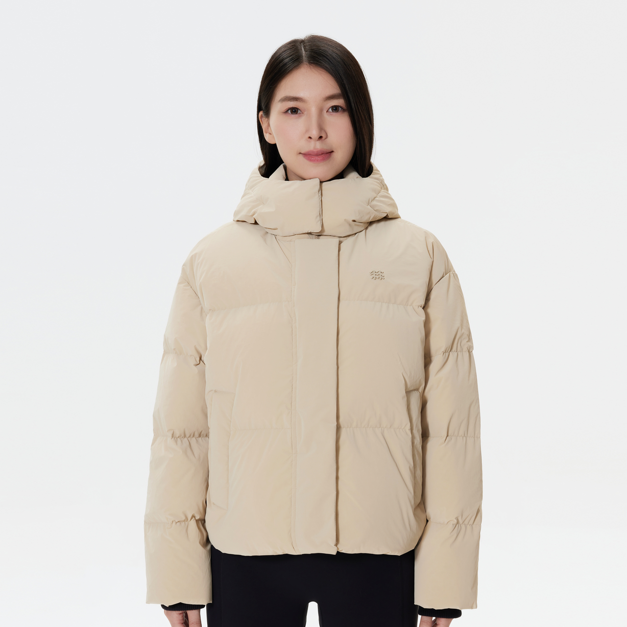 KOLON SPORT 可隆冬女士露营短款羽绒服防风耐磨保暖中量鹅绒外套 2900元