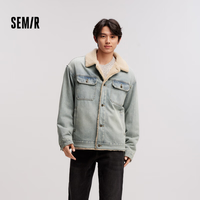 Semir 森马 男士复古风工装牛仔夹克 103724108102 368.99元