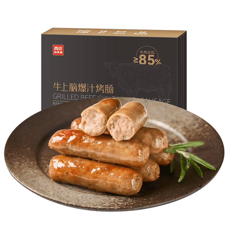 plus会员：西贝莜面村 牛上脑爆汁烤肠 240g 6支*3件 72.5元（需领券，合24.17元/