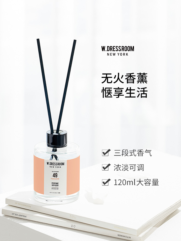 W.DRESSROOM 藤条无火香薰室内持久留香除味空气清新临期 45.92元（需买3件，共