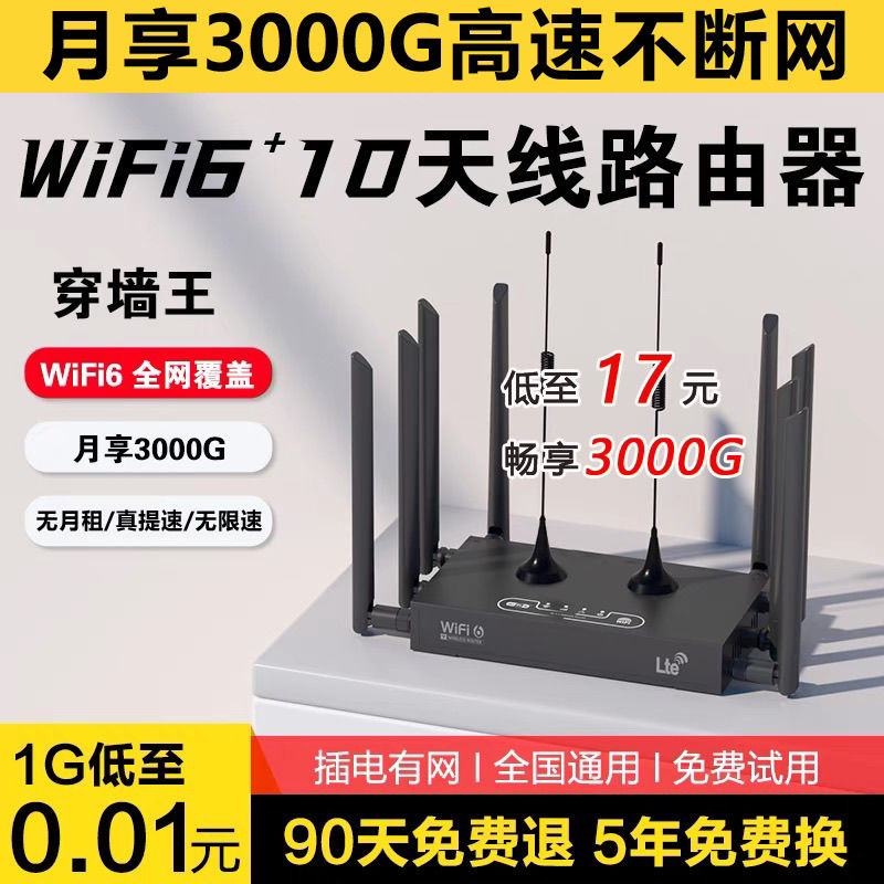 2024网通宽带新款5G无线路由器4g移动wifi随身千兆家用上网随身 52.12元