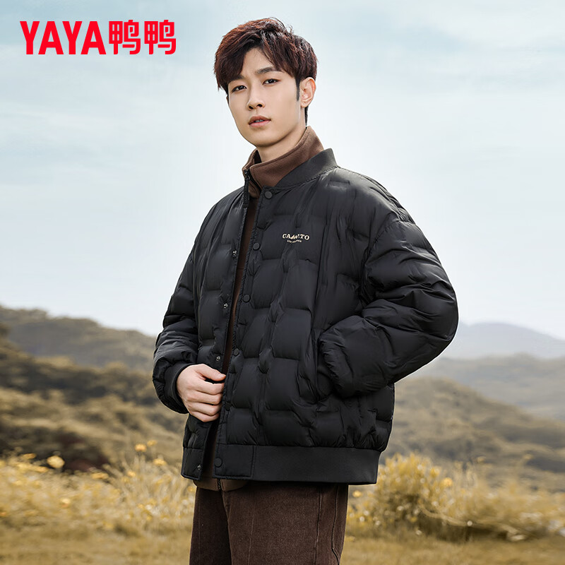 PLUS会员：YAYA 鸭鸭 情侣衬衫羽绒服 YE4B003926A 136.96元包邮（需用券，多重优