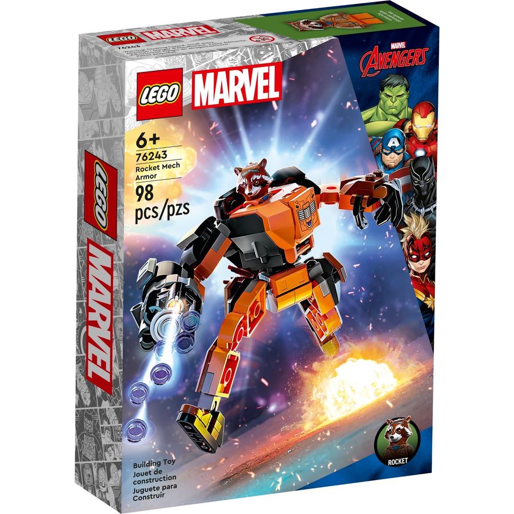 88VIP：LEGO 乐高 Marvel漫威超级英雄系列 76243 火箭浣熊威猛机甲 84.55元（需用