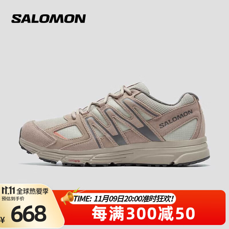 salomon 萨洛蒙 男女款 城市户外舒适透气时尚休闲穿搭运动鞋 X-MISSION 4 SUEDE 