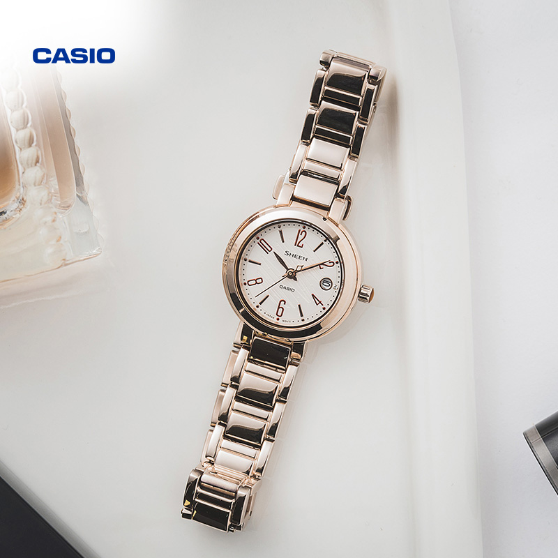 CASIO 卡西欧 旗舰店SHE-4531防水商务女士手表卡西欧官网SHEEN官方正品 1001.5元