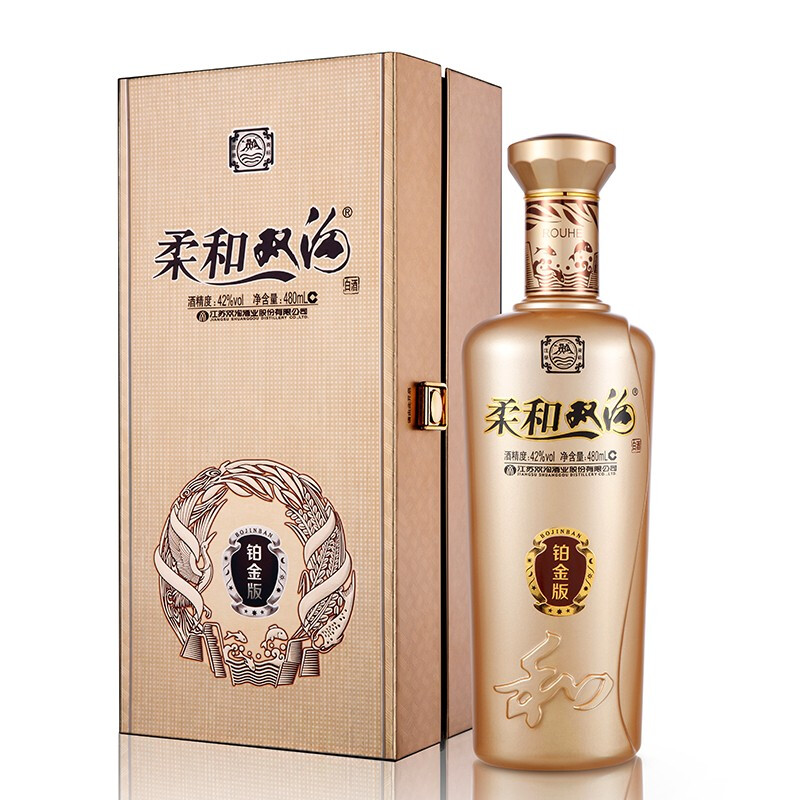 双沟 柔和双沟 铂金版 42%vol 浓香型白酒 480ml 单瓶装 141.91元（需用券）