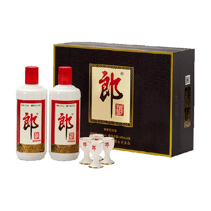 LANGJIU 郎酒 郎牌郎酒500ml*2瓶礼盒 53%vol 酱香型白酒 ￥351.28