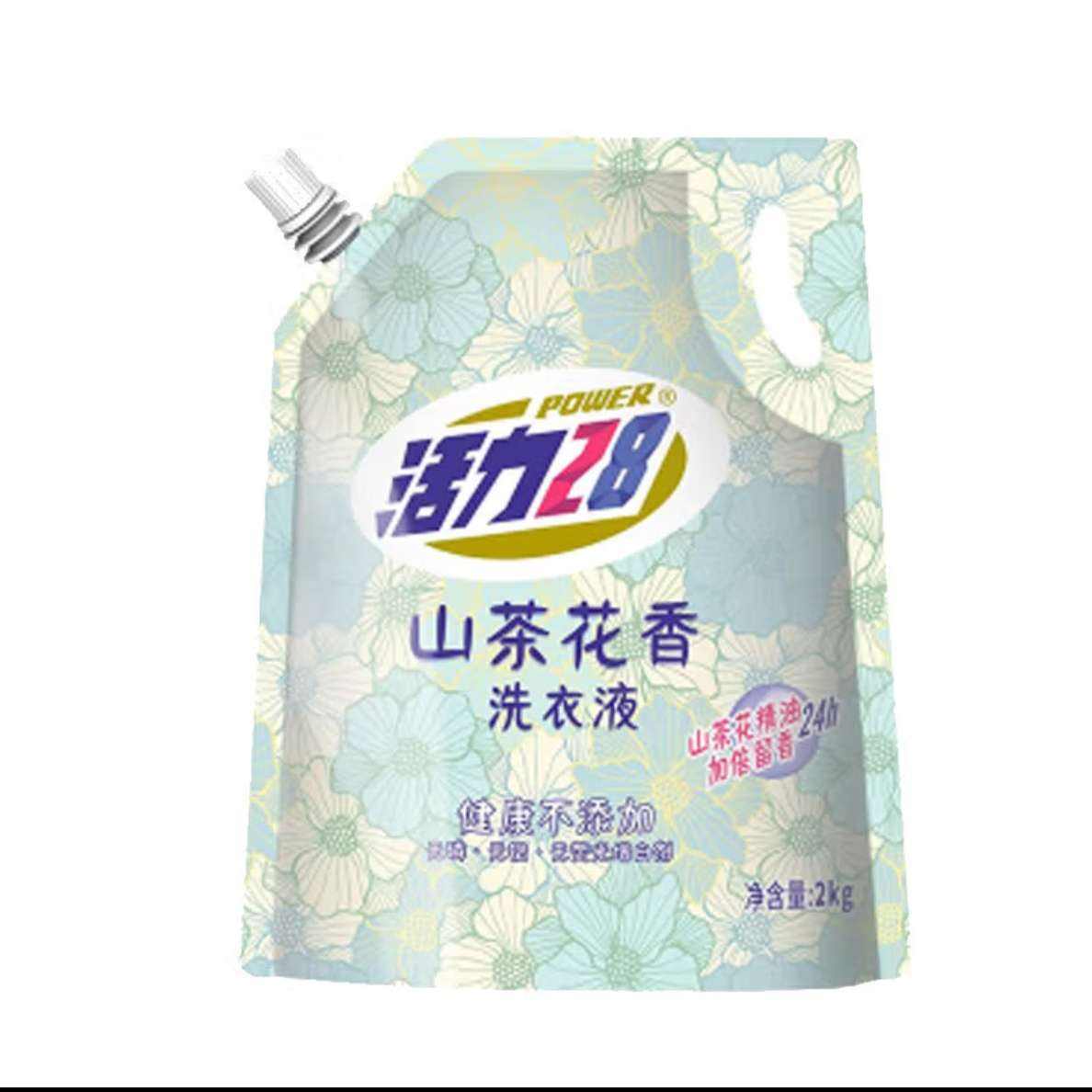 活力28 山茶花洗衣液 【8斤】2kg*2袋 13.8元