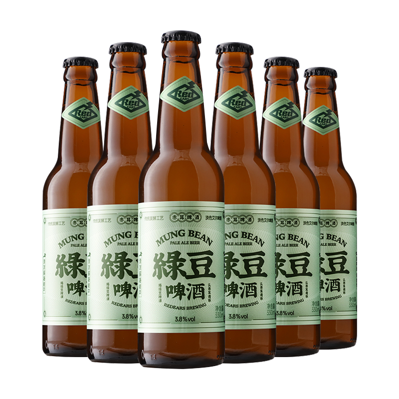 赤耳 绿豆IPA啤酒 精酿啤酒 330ml*6瓶 22.83元（需买3件，需用券）