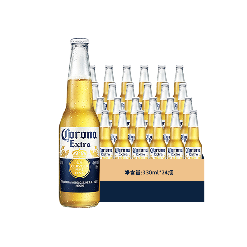 Corona 科罗娜 墨西哥风味清爽啤酒330ml*24瓶装啤酒整箱官方旗舰店 155元（需