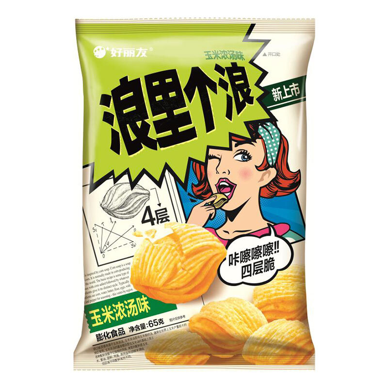 Orion 好丽友 浪里个浪 玉米浓汤味 65g 3.86元（需买5件，需用券）