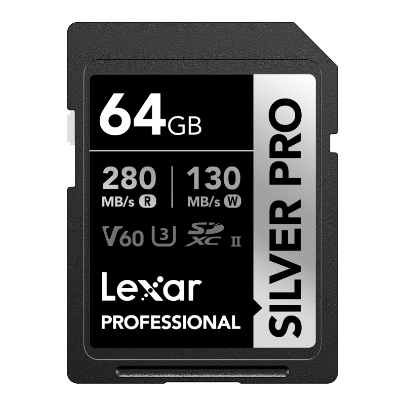 Lexar 雷克沙 SILVER PRO 存储卡 64GB（V60、U3、class10） 217.61元