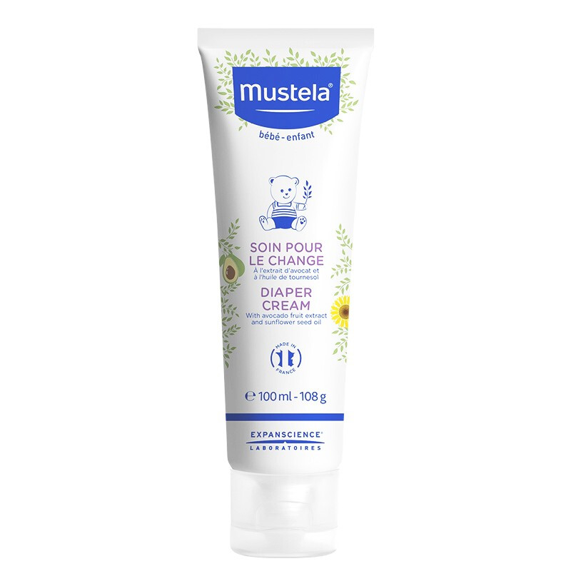 Mustela 妙思乐 2支法国Mustela妙思乐贝贝护臀隔离霜修复霜100ml 缓解红屁屁三