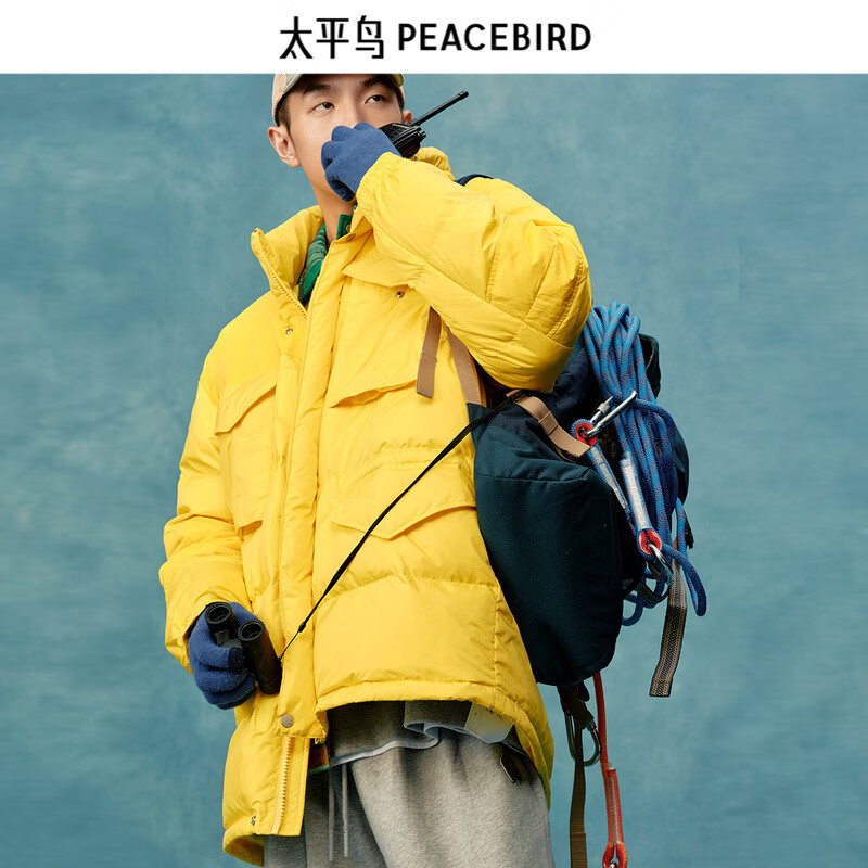 PEACEBIRD 太平鸟 男装羽绒服合集潮流休闲冬季防寒服外套保暖面包服 工装柠