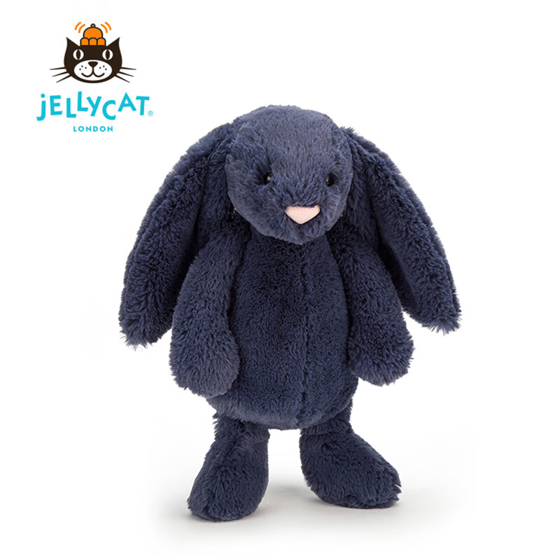 jELLYCAT 邦尼兔 英国高端毛绒玩具害羞深蓝色邦尼兔玩偶女友31cm 168.05元（需