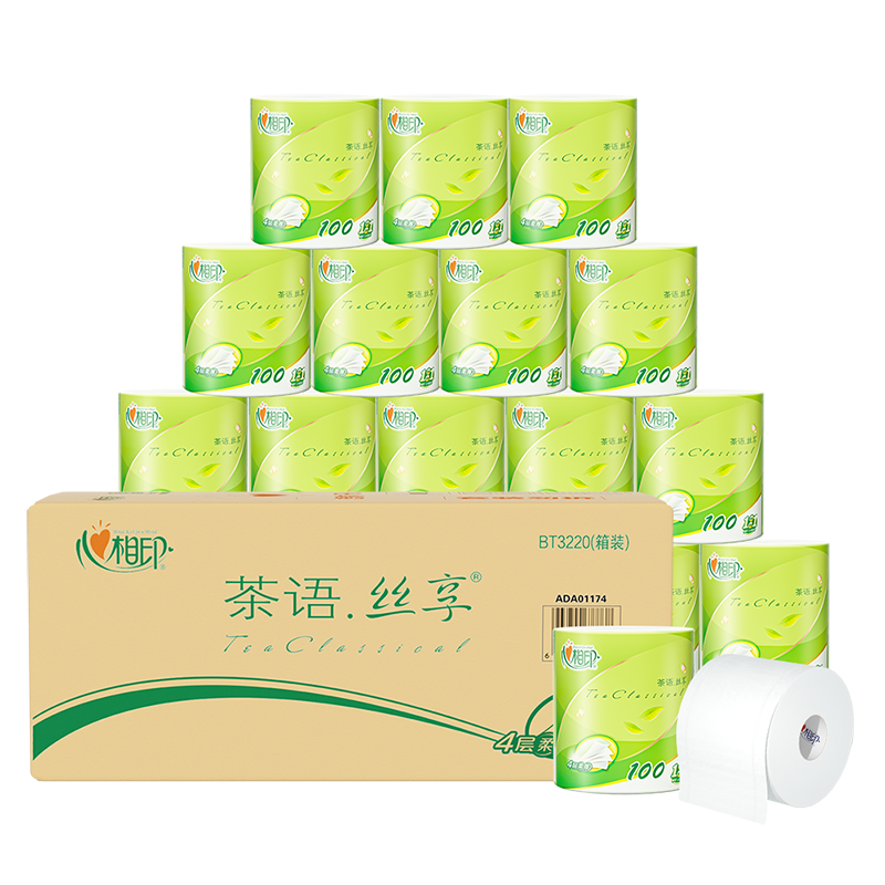 心相印 茶語絲享100g 有芯卷紙 4層 6卷 1.9元