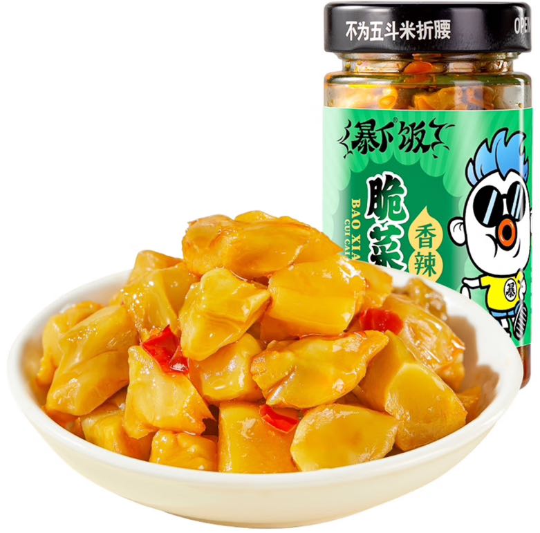 暴下饭 吉香居 榨菜芯200g 3.43元（需买2件，需用券）