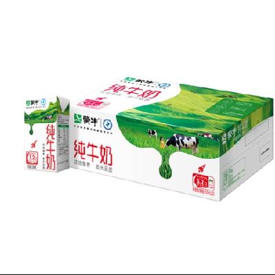 PLUS会员：蒙牛 纯牛奶 全脂灭菌乳利乐包250ml×21包（电商）*2箱 78.4元包邮（