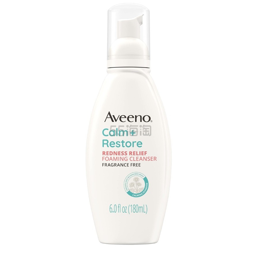 Aveeno 艾惟诺 洁面乳 减红收缩毛孔保湿舒缓 适合敏感肌 180ml