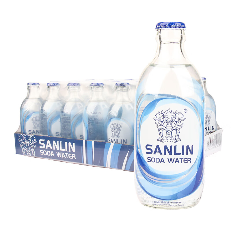 SANLIN 三麟 苏打水饮料气泡水整箱 335mL 24瓶 1箱 【经典原味】 ￥34.63