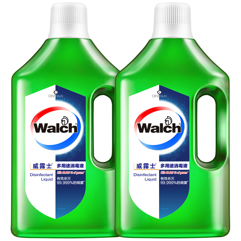 Walch 威露士 衣物家居多用途消毒液1L*2 家用玩99.999% 多用途杀菌 39.9元（需用