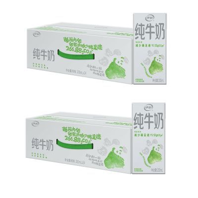 百亿补贴： 伊利 11月产纯牛奶200ml*24盒*2箱 58.48元