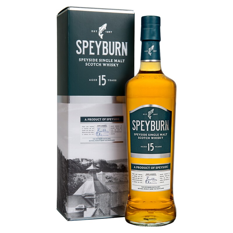 SPEYBURN 盛贝本 15年 苏格兰 单一麦芽威士忌 40%vol 700ml 555元（需用券）