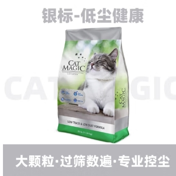 PLUS会员：CAT MAGIC 喵洁客 银标 钠基矿石大颗粒膨润土猫砂 25磅 67.55元（需用