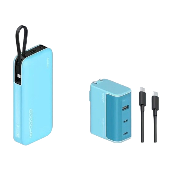 百亿补贴：CukTech 酷态科 PB200N 电能块移动电源 20000mAh Type-C 55W+10号 充电器 12