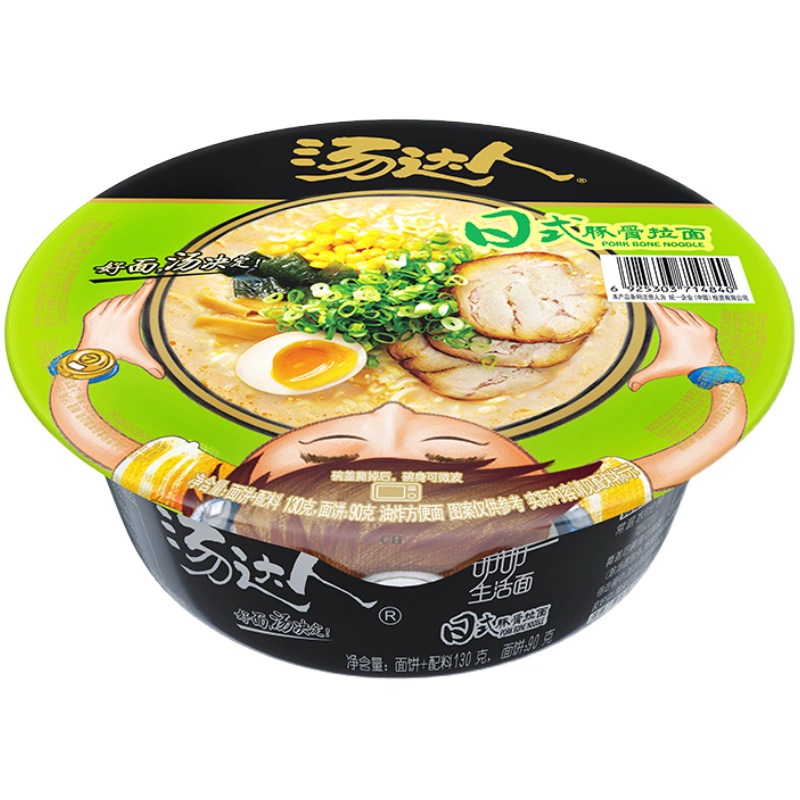 汤达人 日式豚骨味拉面130g碗装 ￥4.77