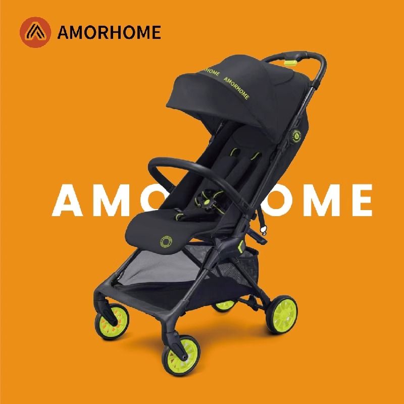 AMORHOME AM婴儿车可坐可躺0到3岁溜遛娃神器轻便折叠宝宝儿童手推车碳纤维 16