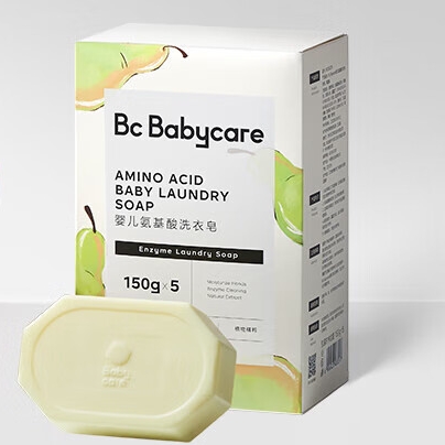 babycare 婴儿抑菌洗衣皂 150g*5块 英国梨 20.48元（需买2件，共41.76元，双重优