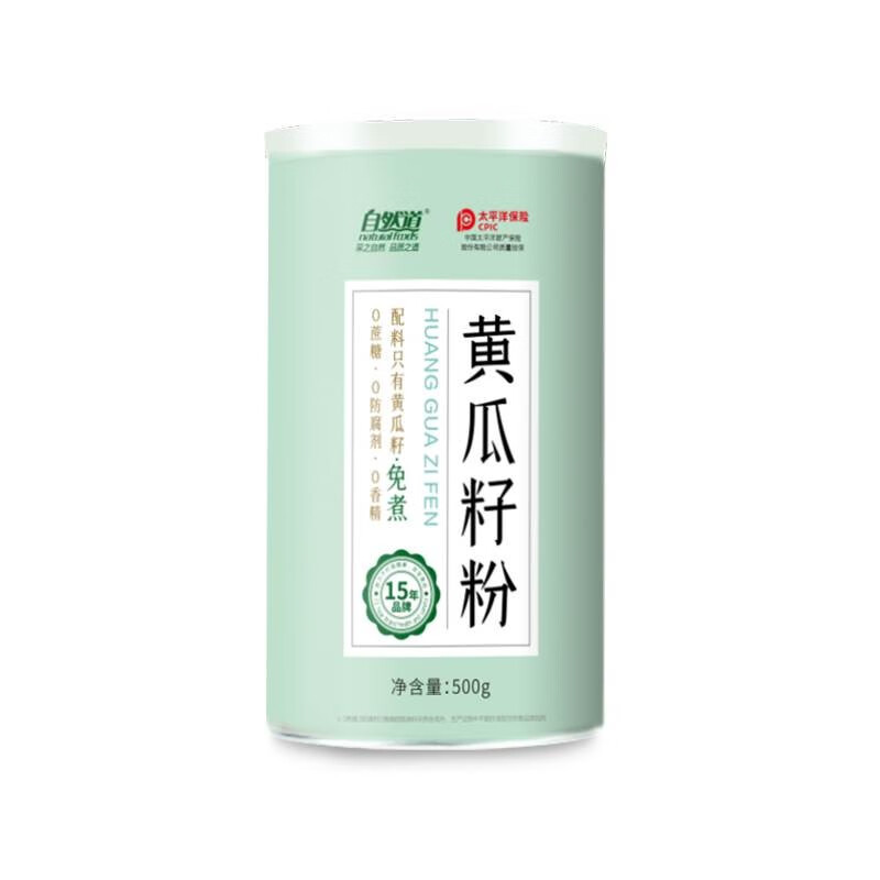 自然道 黄瓜籽粉 500g*1罐 12.3元（需买2件，需用券）