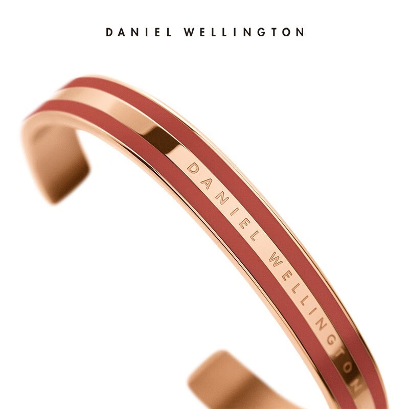 Daniel Wellington 时尚情侣手镯 酒红色-中号DW00400013 199元包邮（需用券）