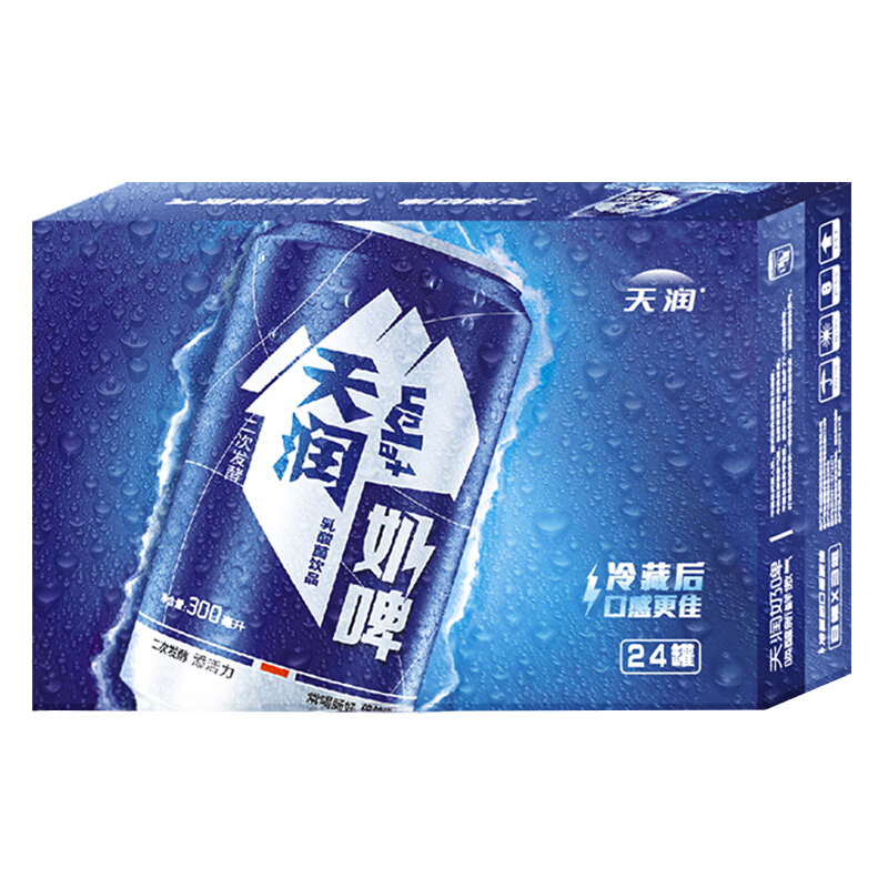 TERUN 天润 奶啤乳酸菌风味牛奶饮品 300ml*24罐 礼盒装 72.39元（需用券）