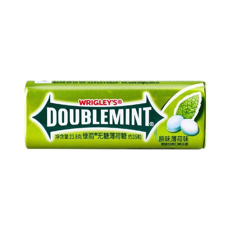 DOUBLEMINT 绿箭 无糖薄荷糖 4瓶4口味混合 24.6元（需用券）