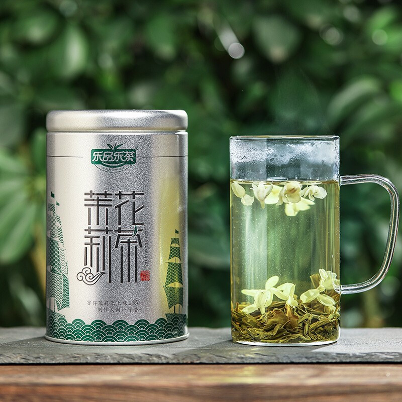 乐品乐茶 茉莉花茶特级茶叶浓香型花草茶广西飘雪新茶饮料自己喝共250g 30.4