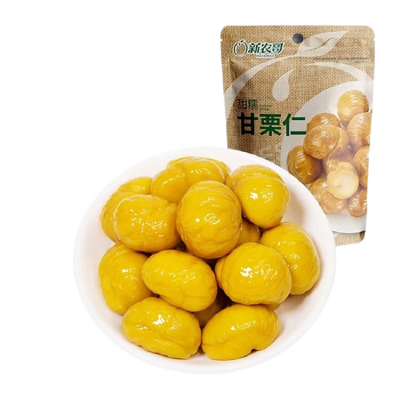 新农哥 板栗仁坚果零食干果甘栗仁甜糯板栗栗子500g 85g*5 19.9元（需领券）