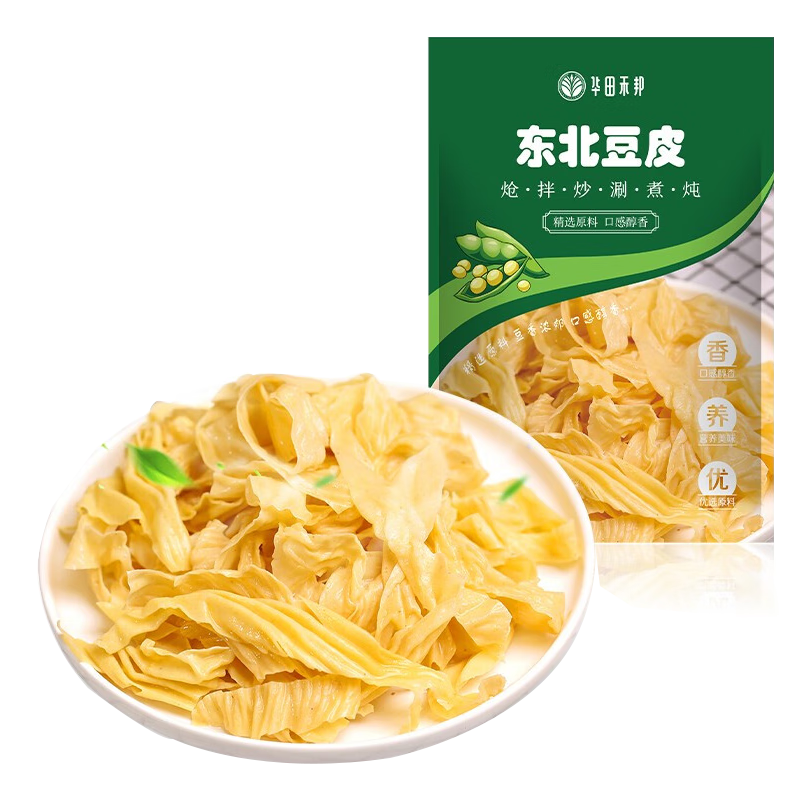 PLUS会员：华田禾邦 东北豆皮 1kg 8.31元