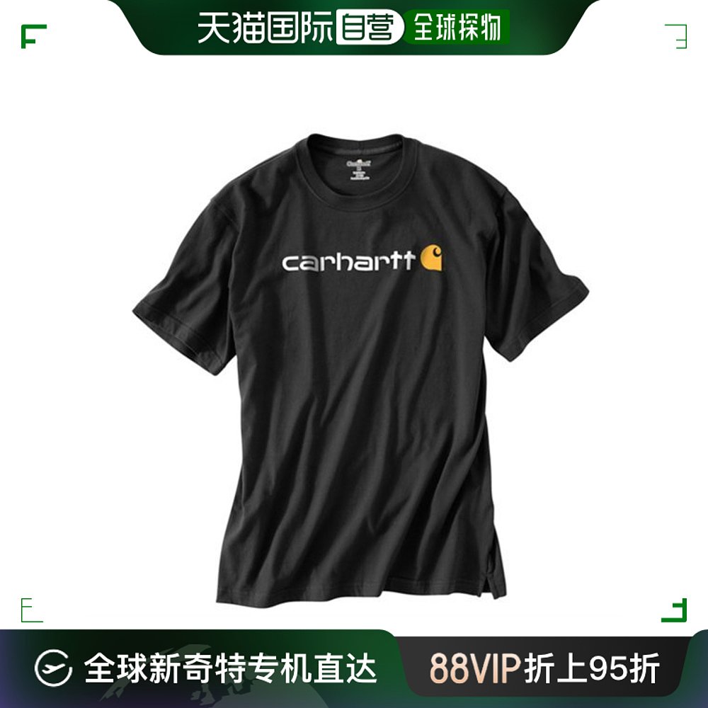 carhartt 卡哈特 韩国Carhartt 男士黑色字母短袖T恤上衣夏季宽松时尚百搭 139.74