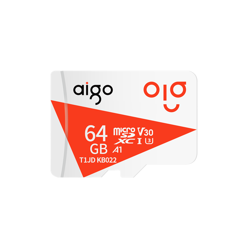 plus会员、概率劵：aigo 爱国者 T1JD Micro-SD存储卡 64GB（UHS-I、V30、U3、A1） 11.81