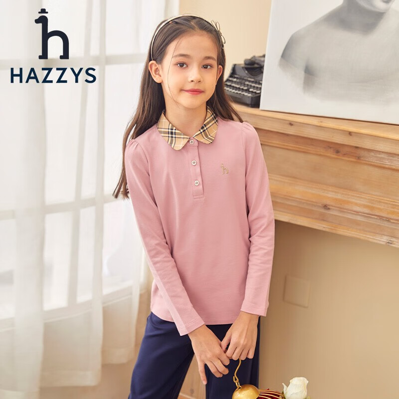 20点开始：HAZZYS 哈吉斯 女童polo衫 107.21元（需用券）