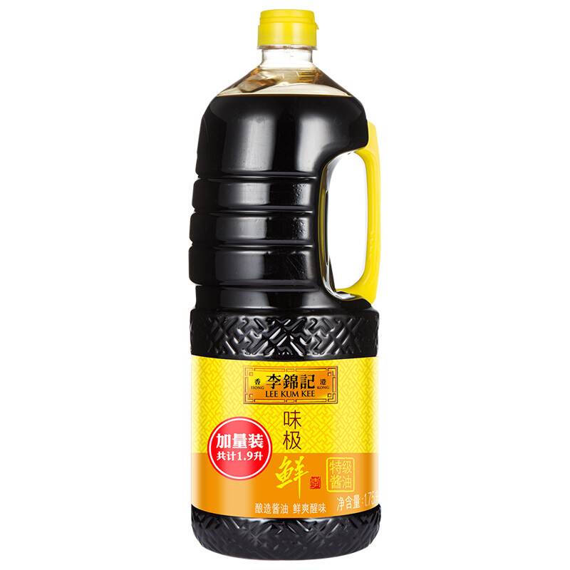 李锦记 味极鲜 特级酱油 1.9L 16.59元（需用券）