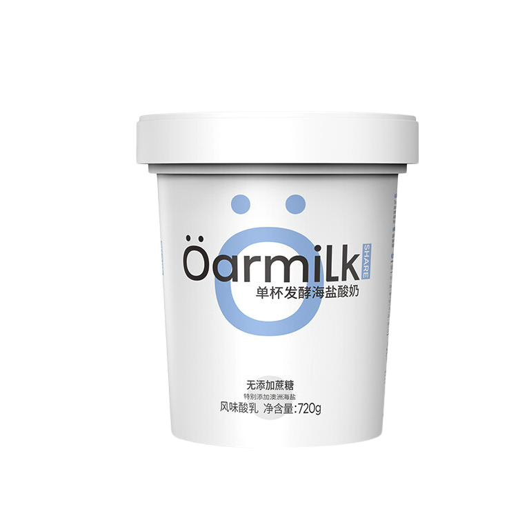 Oarmilk 吾岛牛奶 单杯发酵海盐酸奶 720g 15.99元（需买5件，需用券）