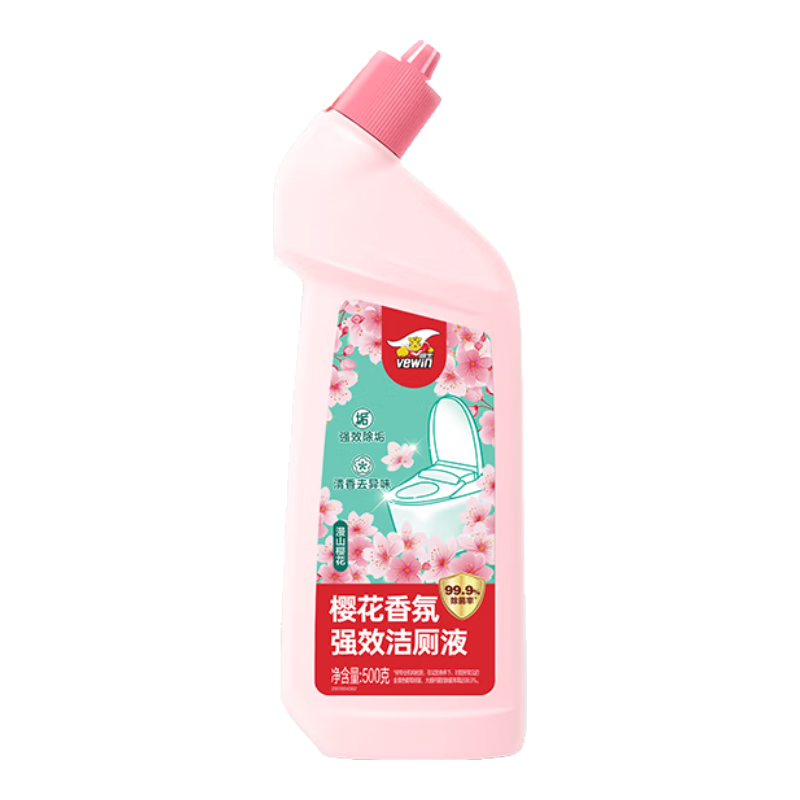 威王 洁厕剂 500g*4 洁厕灵液体洁厕宝 马桶清洁剂强力除垢除臭 28.9元